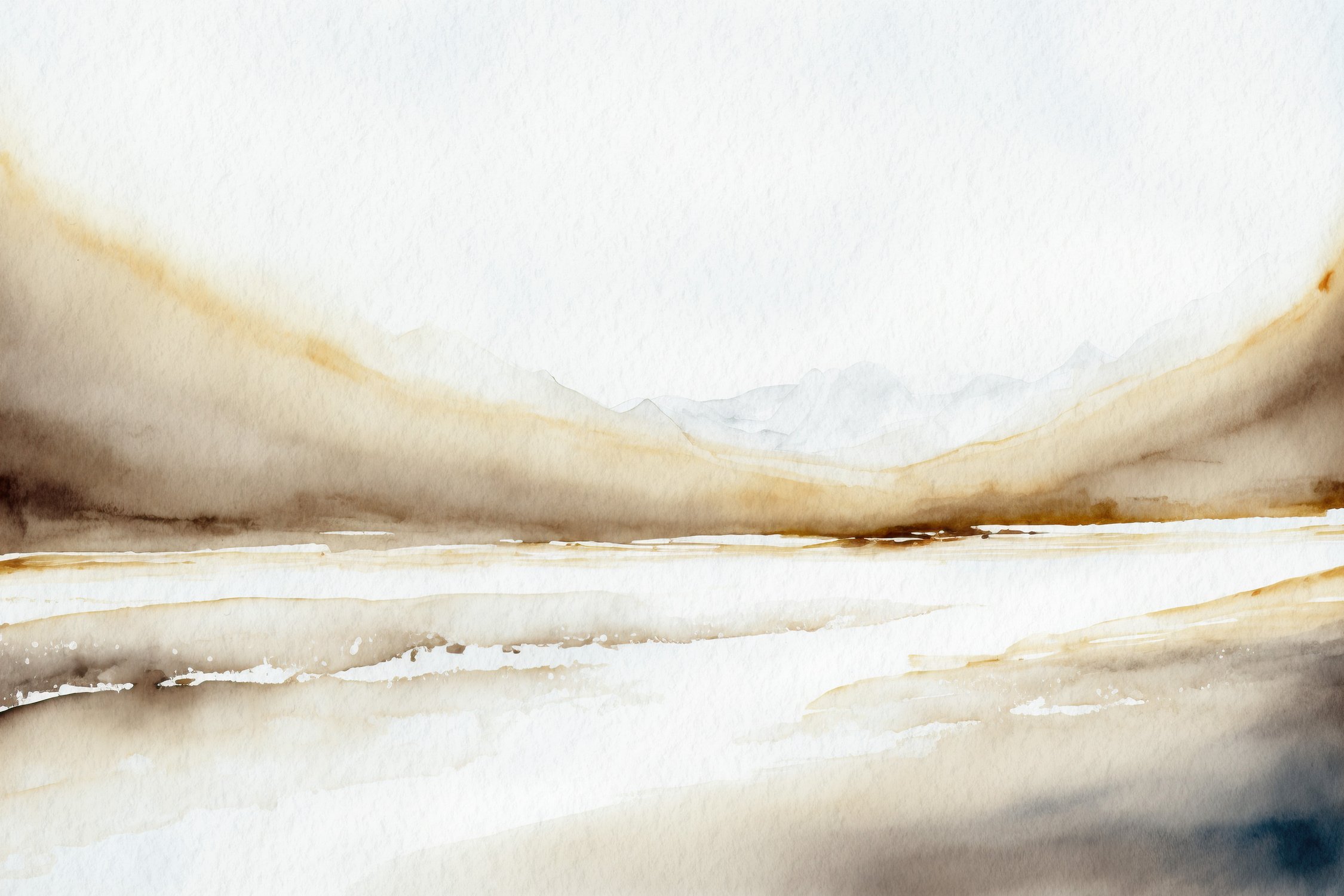 Minimalistic Watercolor Landscape Background